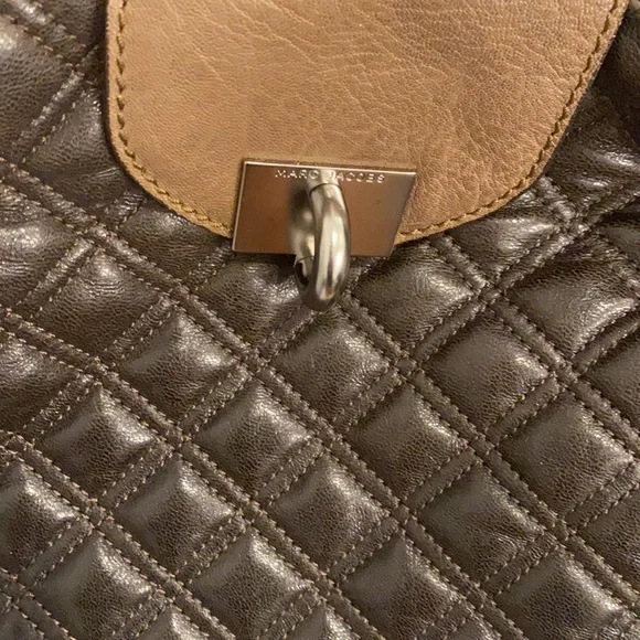 Marc Jacobs brown Leather quilted satchel with long strap - Picture 2 of 8